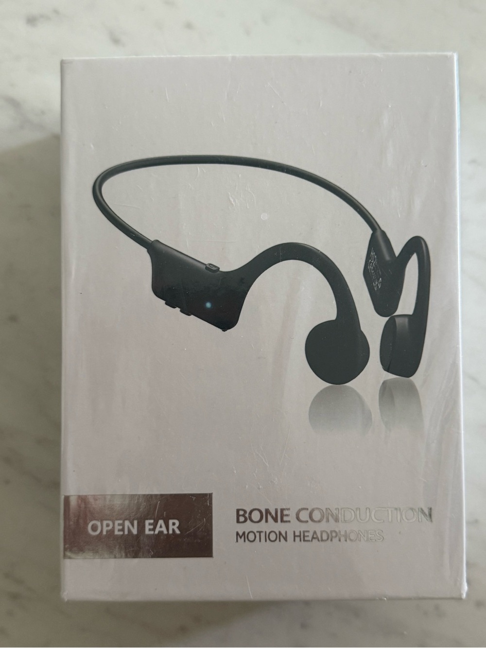 Bone Conduction Motion Headphones Open Ear NEW SEALED Black Bluetooth Headphones